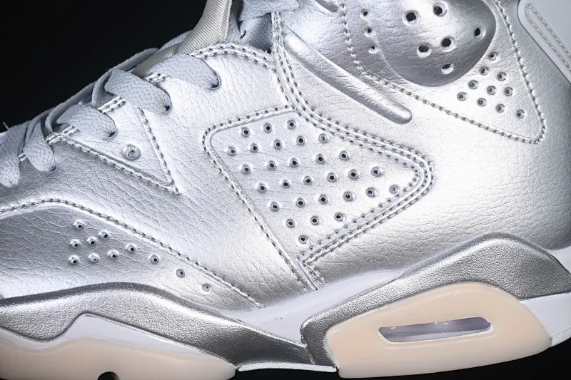 All categories Air Jordan Jordan series basketball shoes Air Jordan 6 PSG x Air Jordan 6 Retro AJ6 Joe 6 Liquid Silver Paris IQ5135-010